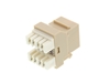 Picture of Ivory, 180 Degree, 110 UTP, Qty 50 - CAT6 Keystone Jack Speed Termination