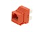 Picture of Orange, 180 Degree, 110 UTP, Qty 50 - CAT6 Keystone Jack Speed Termination