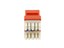 Picture of Orange, 180 Degree, 110 UTP, Qty 50 - CAT6 Keystone Jack Speed Termination
