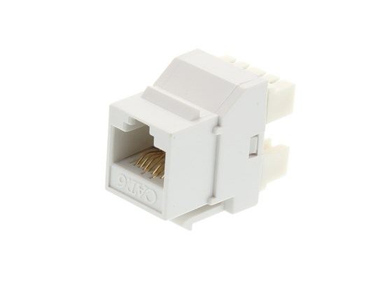 Picture of White, 180 Degree, 110 UTP, Qty 50 - CAT6 Keystone Jack Speed Termination