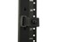 one black cinch strap with eyelet on panel