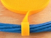 yellow 1\2 inch hook and loop around cables