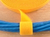 yellow 3\4 inch hook and loop around cables