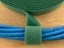 green 3\4 inch hook and loop around cables