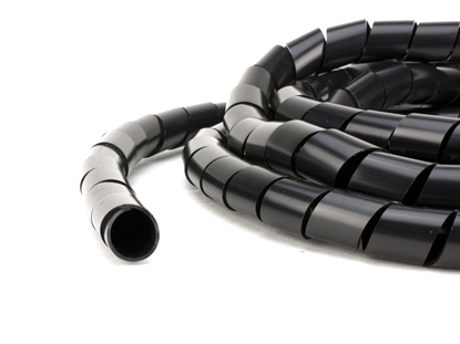 100 feet black 3\4 inch polyethylene spiral wrap