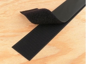 black 2 inch self adhesive hook and loop tape