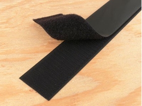black 3 inch self adhesive hook and loop tape