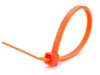 flourescent orange 8 inch miniature nylon cable tie