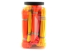 jar of fluorescent cable tie kit
