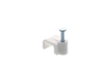 Picture of 8mm White Flat Nail Cable Clip - 100 Pack