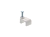 Picture of 8mm White Flat Nail Cable Clip - 100 Pack