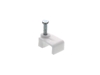 Picture of 8.5mm White Flat Nail Cable Clip - 100 Pack