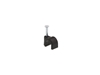 Picture of 6mm Black Round Nail Cable Clip - 100 Pack
