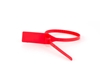 Picture of 13 Inch Heavy-Duty Blank Red Pull Tight Plastic Seal - 100 Pack