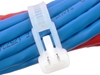 natural releasable cable tie on cable bundle