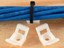 5mm angled saddle tie mount with cables