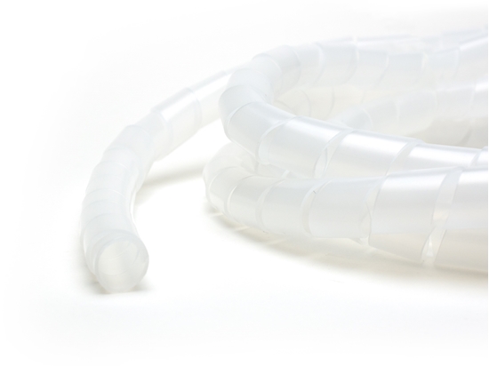 10 feet clear 3\8 inch polyethylene spiral wrap