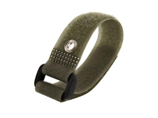 Picture of 8 Inch Camouflage Green Cinch Straps with Eyelet - 5 Pack