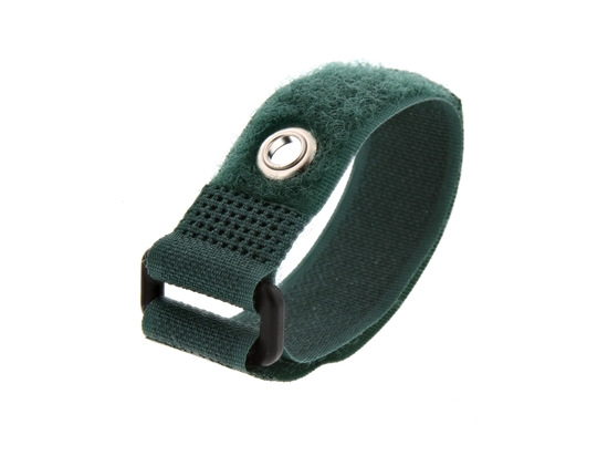 Picture of 8 Inch Green Cinch Strap with Eyelet - 5 Pack