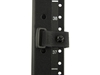 black cinch strap with eyelet around panel
