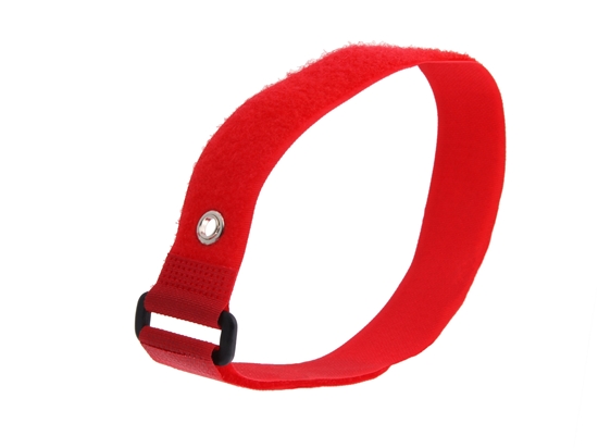 Picture of 18 x 1 Inch Red Cinch Strap with Eyelet - 5 Pack