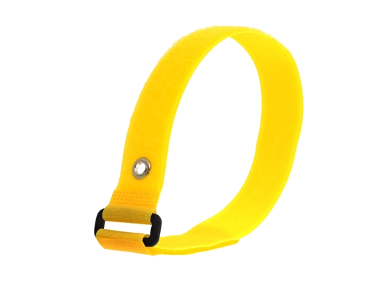 Picture of 18 x 1 Inch Yellow Cinch Strap with Eyelet - 5 Pack