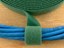 green 3\4 inch hook and loop around cables