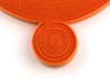 orange 3\4 inch hook and loop around cables
