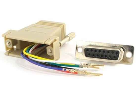 Picture of Modular Adapter Kit - DB15 Female to RJ45 - Beige