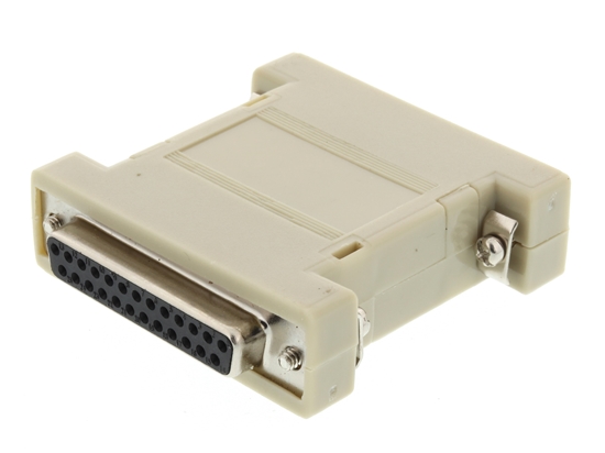 Picture of Null Modem Adapter for Serial Cables - DB25 Male to Female
