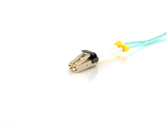 Picture of 2m Multimode Duplex Fiber Optic Patch Cable (50/125) OM3 Aqua - Mini LC to Mini LC