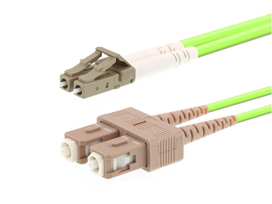Picture of 5m OM5 Wideband Multimode Duplex Fiber Optic Patch Cable (50/125) - LC to SC