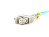 Picture of 4m Multimode Duplex Fiber Optic Patch Cable (50/125) OM3 Aqua - Laser Opt - SC to SC