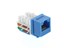 Picture of CAT5e Keystone Jack 90 Degree 110 UTP - Blue