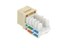 Picture of CAT5e Keystone Jack 90 Degree 110 UTP - Ivory