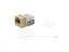 Picture of CAT5e Keystone Jack 90 Degree 110 UTP - Ivory