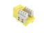 Picture of CAT5e Keystone Jack 90 Degree 110 UTP - Yellow