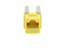Picture of CAT5e Keystone Jack 90 Degree 110 UTP - Yellow