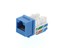 Picture of CAT6 Keystone Jack 90 Degree 110 UTP - Blue