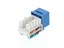 Picture of CAT6 Keystone Jack 90 Degree 110 UTP - Blue