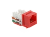 Picture of CAT6 Keystone Jack 90 Degree 110 UTP - Red