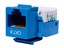Picture of CAT6 Tool-less Keystone Jack 90 Degree 110 UTP - Blue