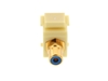 Picture of Feed Through Keystone Jack - RCA (Component / Composite) - Ivory - Color Coded Blue