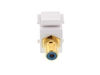 Picture of Feed Through Keystone Jack - RCA (Component / Composite) - White - Color Coded Blue