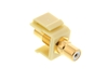 Picture of Feed Through Keystone Jack - RCA (Component / Composite) - Ivory - Color Coded White