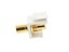 Picture of Feed Through Keystone Jack - RCA (Component / Composite) - White - Color Coded White