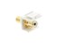 Picture of Feed Through Keystone Jack - RCA (Component / Composite) - White - Color Coded White