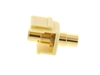 Picture of Feed Through Keystone Jack - RCA (Component / Composite) - Ivory - Color Coded Yellow