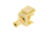 Picture of Feed Through Keystone Jack - RCA (Component / Composite) - Ivory - Color Coded Yellow
