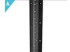 Picture of 2-Post Free Standing Open Frame Network Relay Rack - 22U, M6 Cage Nut Rails